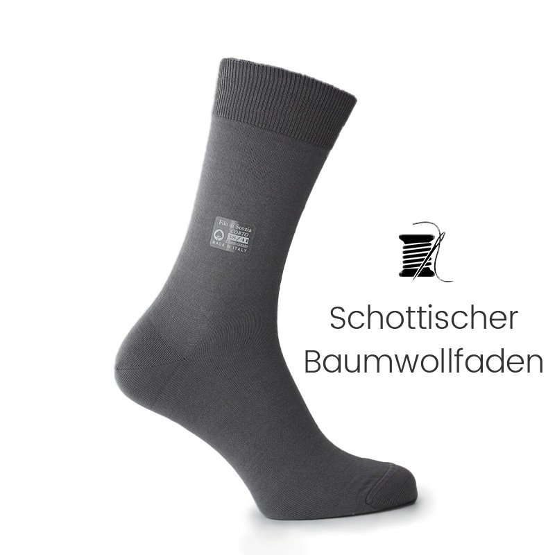 Vorderansicht  Socken Hellgrau | Herrenschuhe – Mario Bertulli