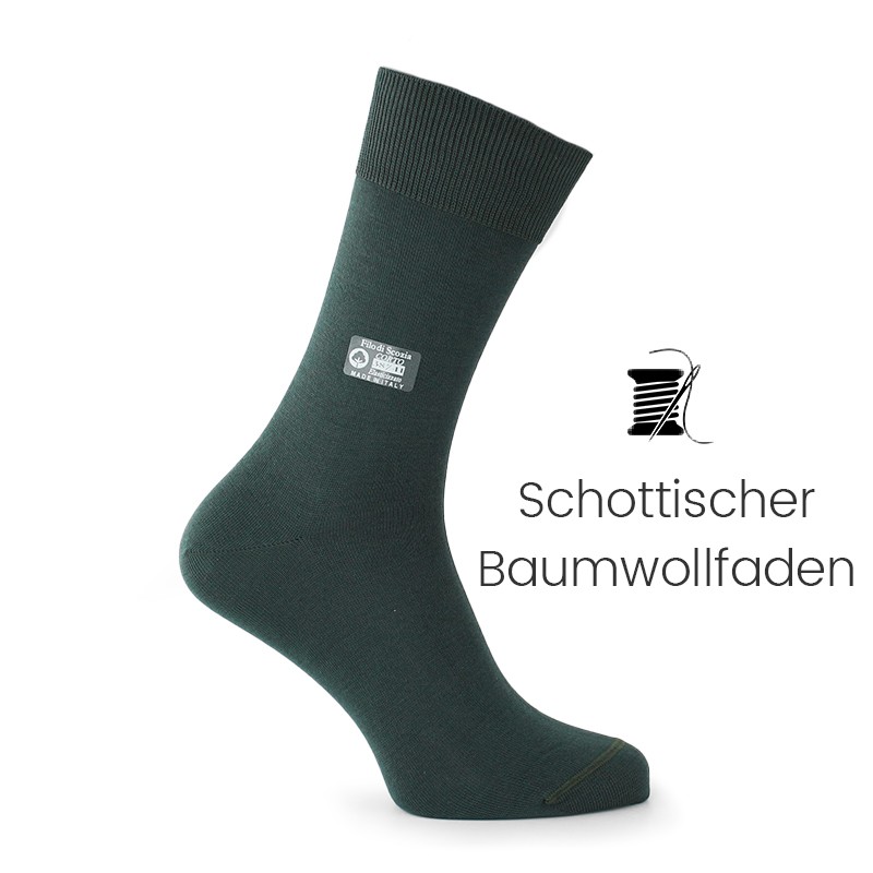 Vorderansicht  Socken Khaki | Herrenschuhe – Mario Bertulli