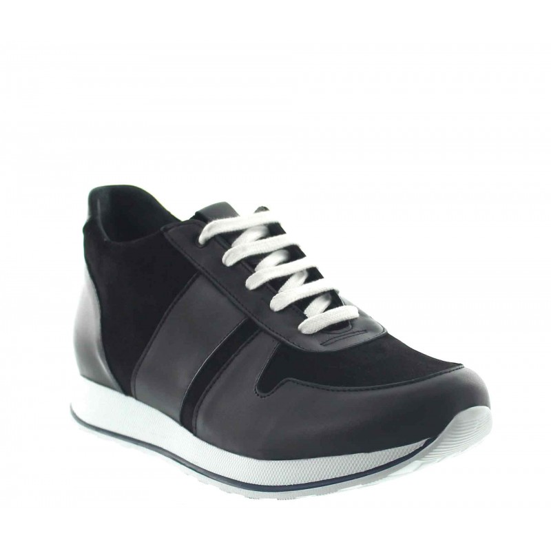 Sneaker Pomarolo Schwarz +7cm