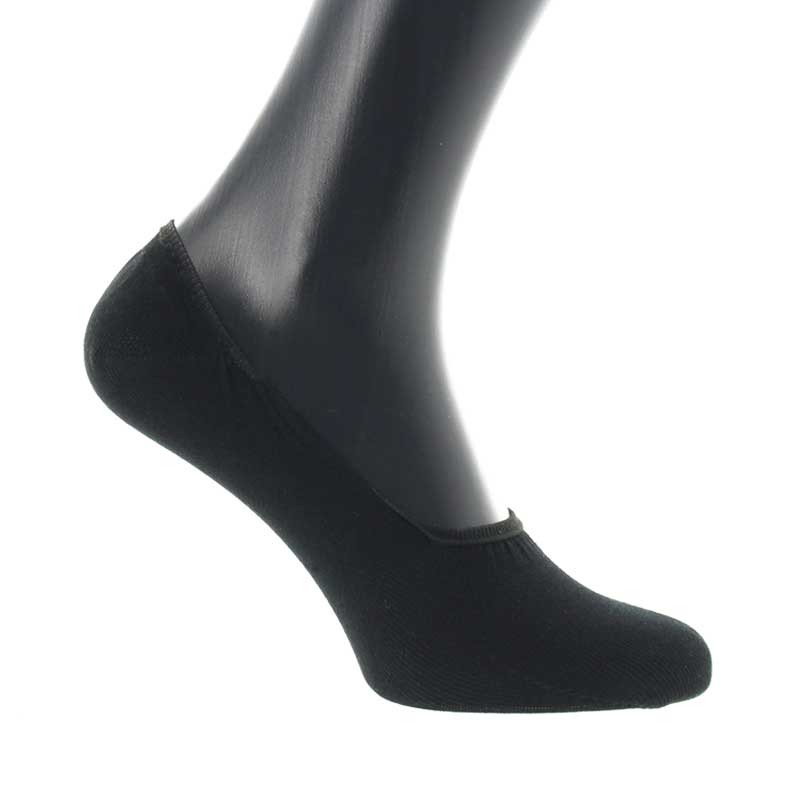 Black invisible Scottish lisle thread socks