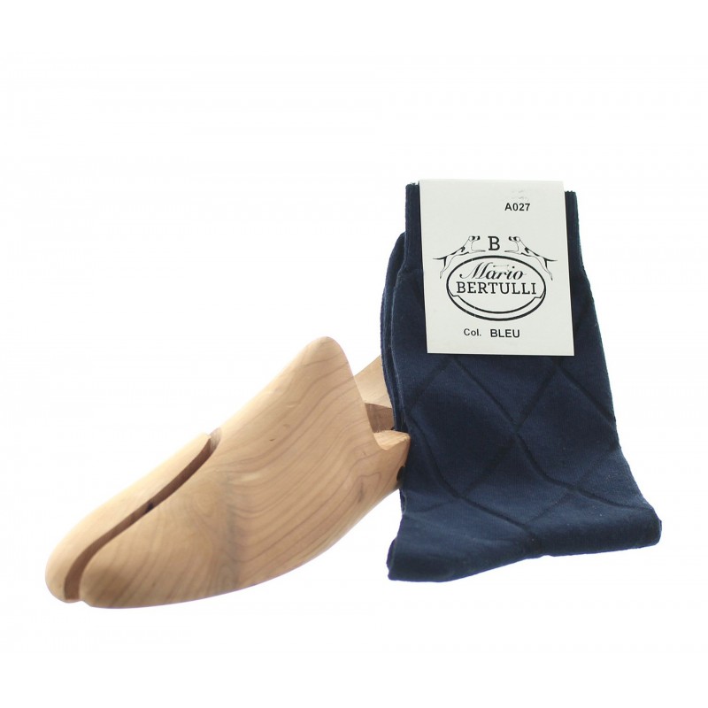 Blue cotton socks - Cotton Socks from Mario Bertulli - specialist in height increasing shoes