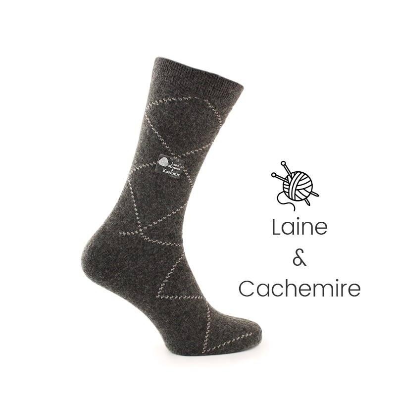 Chaussettes fil d'ecosse - chaussettes cachemire Homme - Mario Bertulli specialiste de la chaussure grandissante