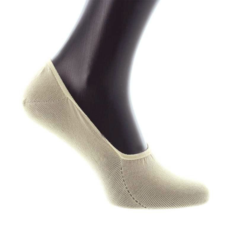 White invisible Scottish lisle thread socks