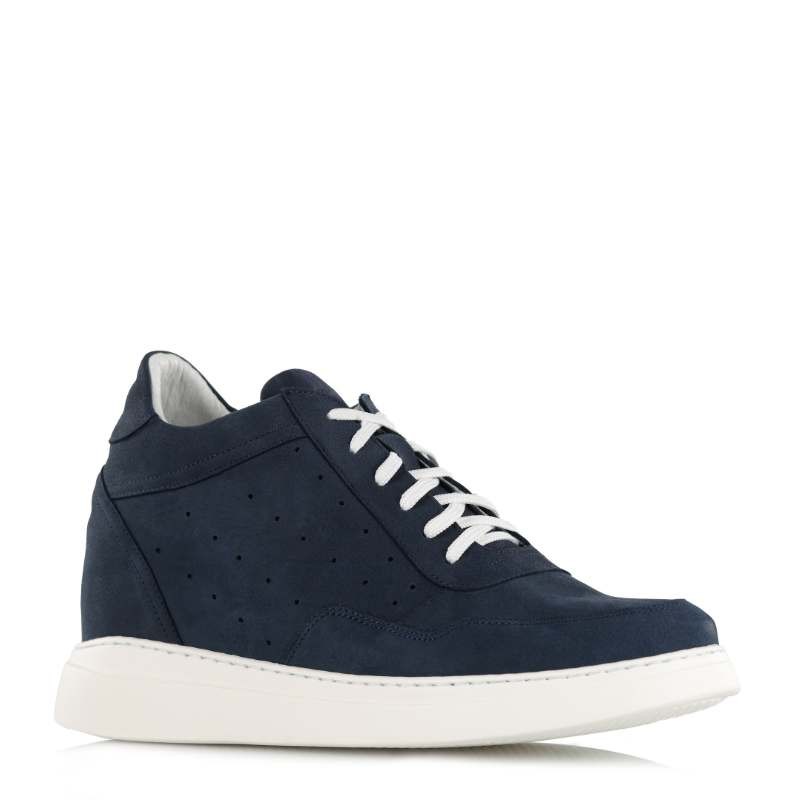 Elevator Sneakers | navy +9cm | Mario Bertulli