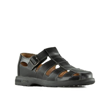 Height Increasing Sandals Matera black +5cm